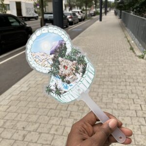 Into the Night Hand Fan